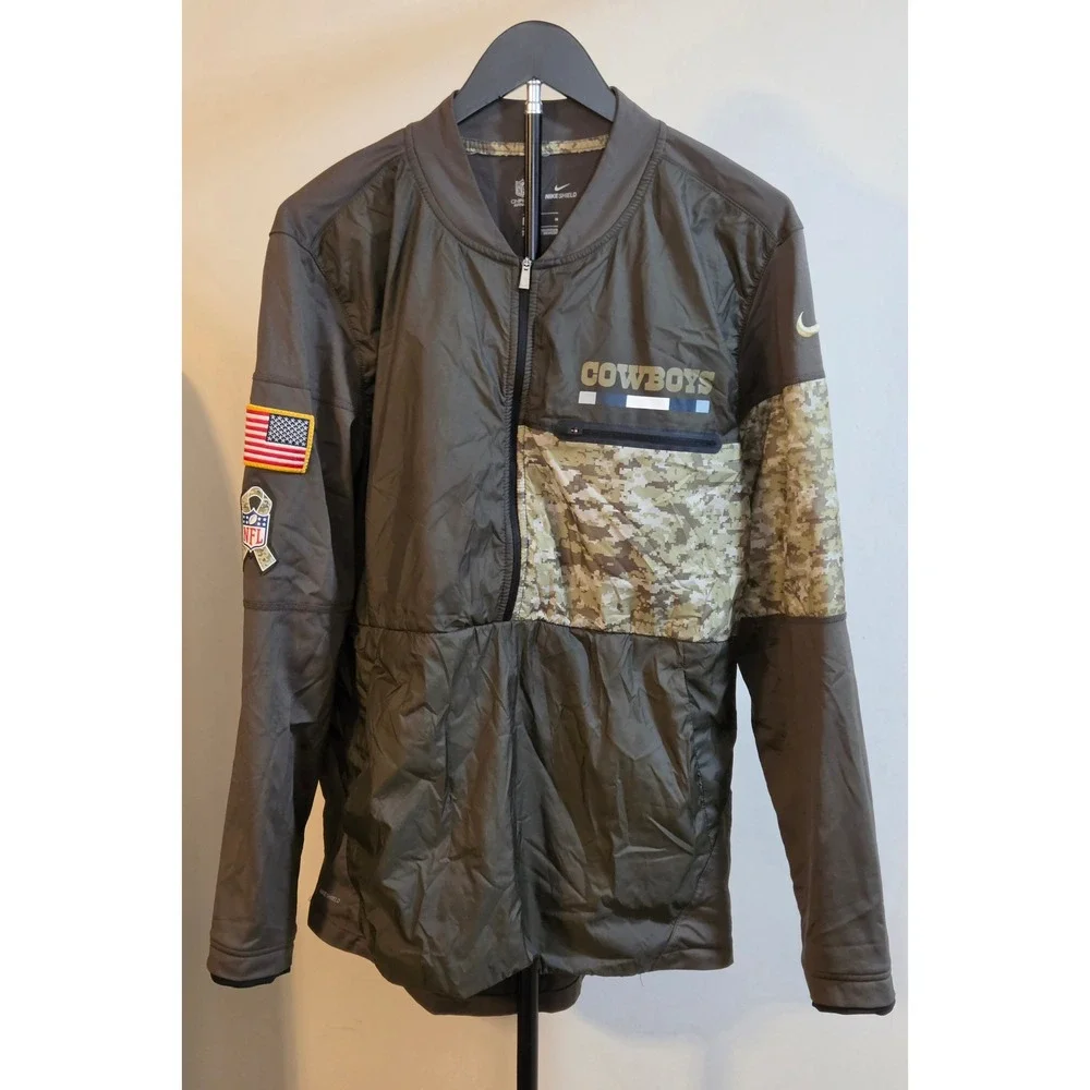 Nike Shield Dallas Cowboys NFL Salute To Service Hybrid Jacket Mens Size Medium